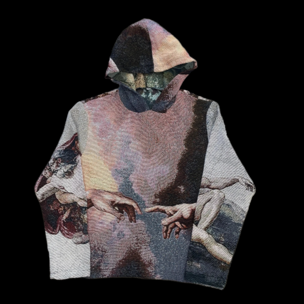 CREATION OF ADAM WOVEN TAPESTRY HOODIE