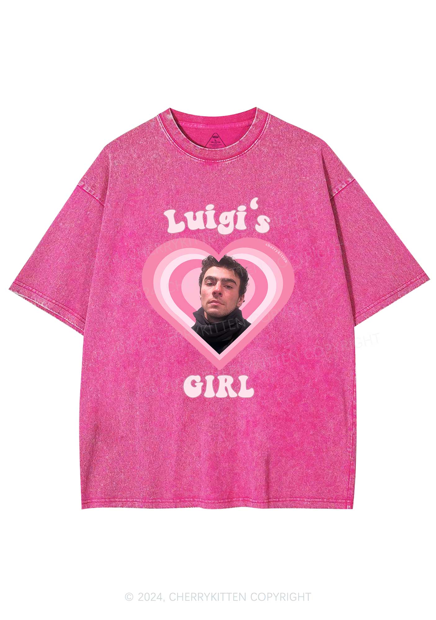 Luigis Girl Y2K Washed Tee Cherrykitten