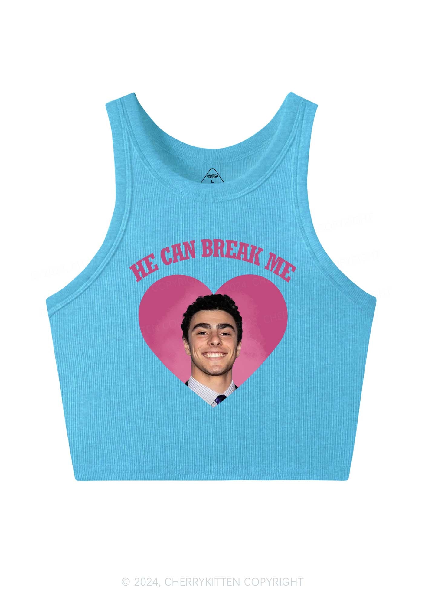 Break Me Luigi Y2K Crop Tank Top Cherrykitten