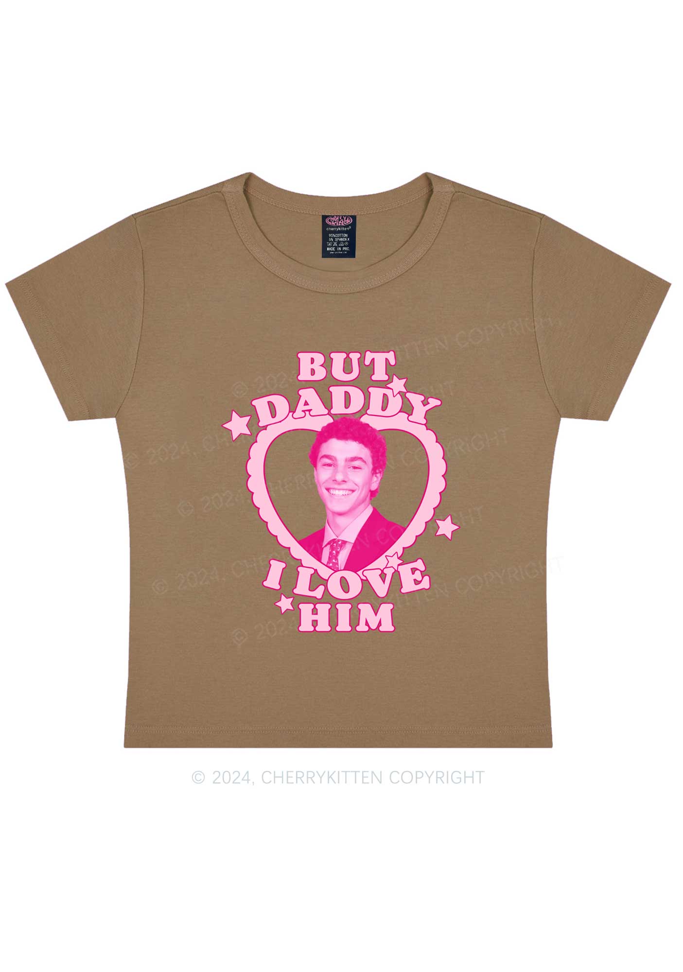 Daddy I Love Him Luigi Y2K Baby Tee Cherrykitten