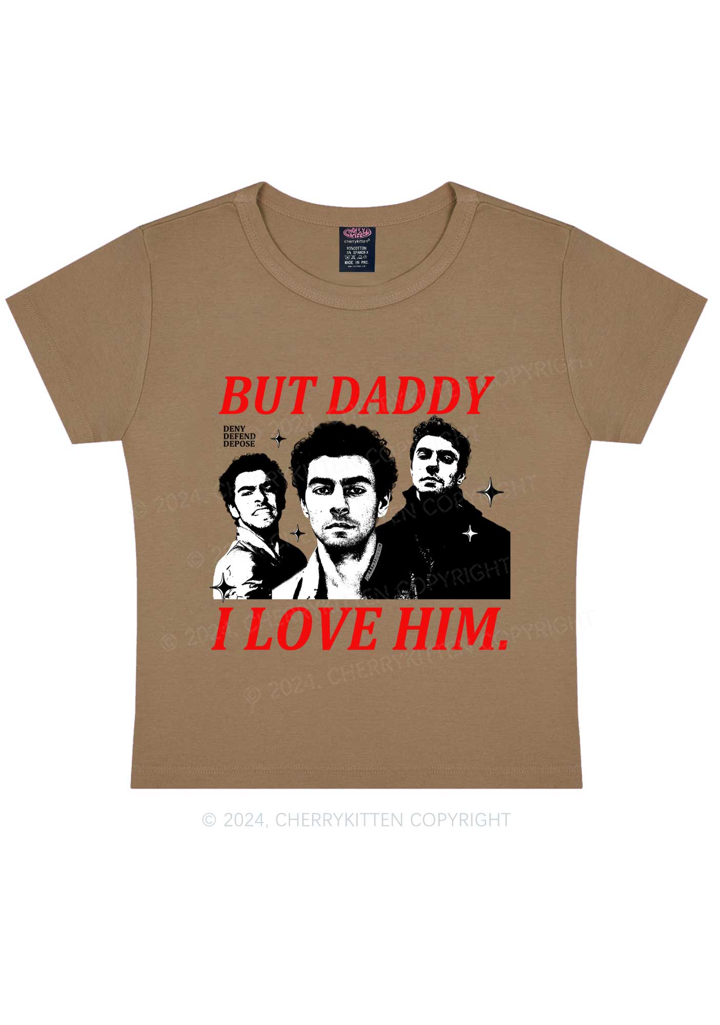 Daddy I Love Luigi Y2K Baby Tee Cherrykitten