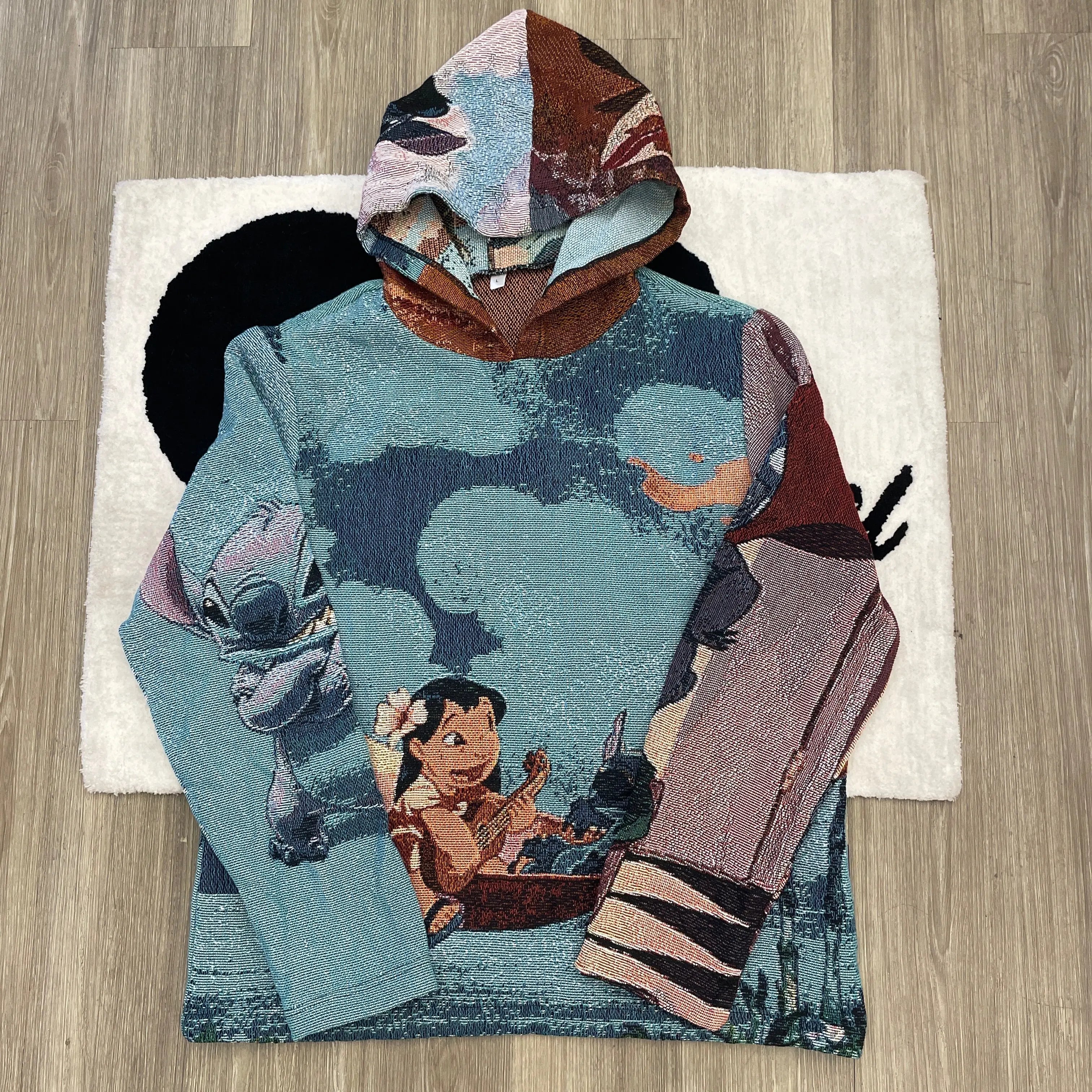OHANA WOVEN TAPESTRY HOODIE