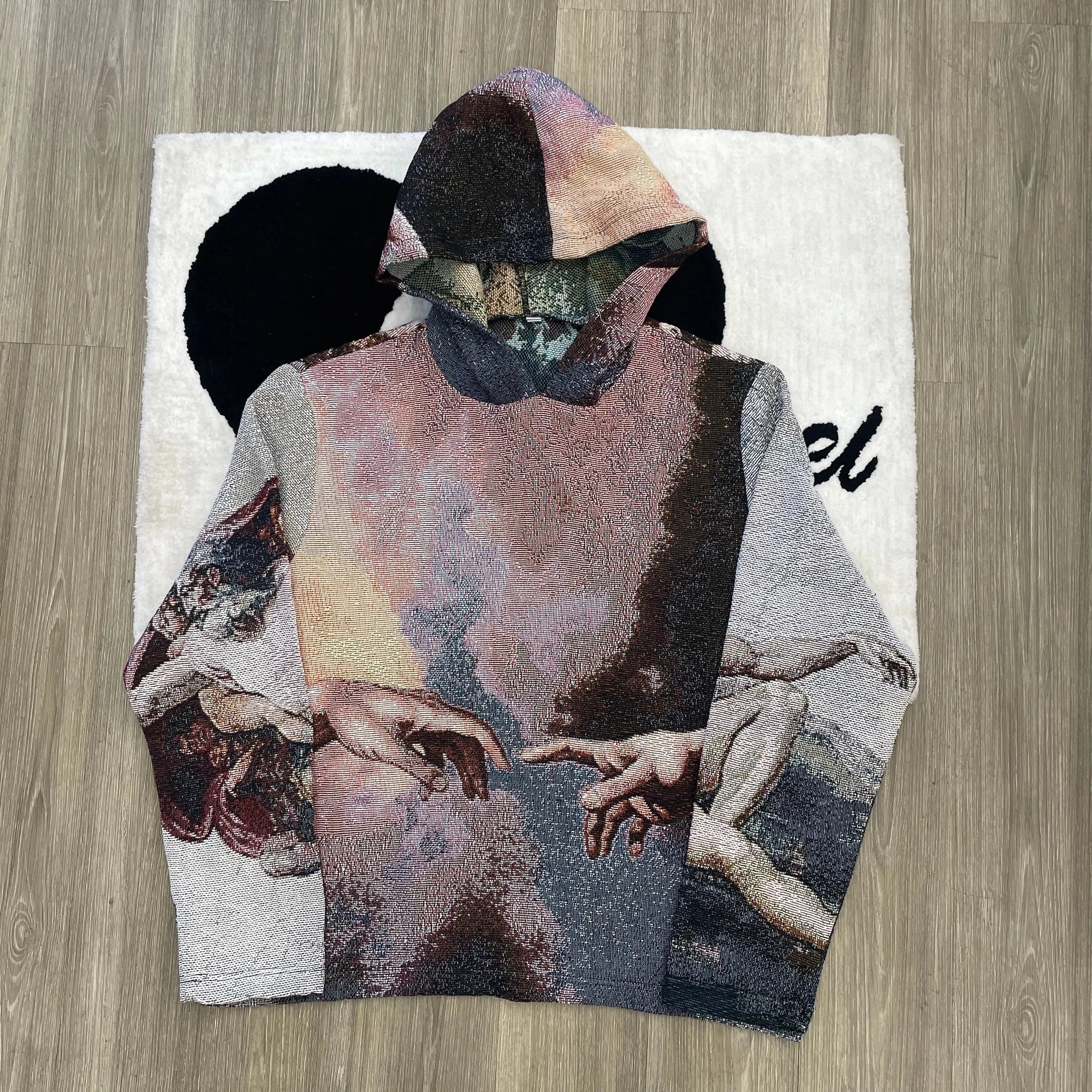CREATION OF ADAM WOVEN TAPESTRY HOODIE