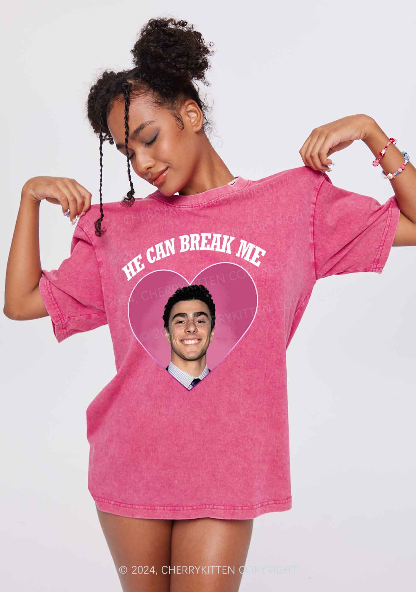 Break Me Luigi Y2K Washed Tee Cherrykitten