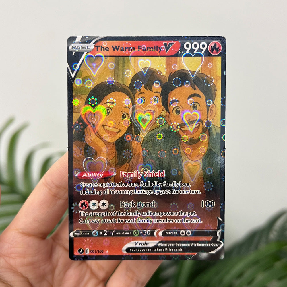 50% OFF🤩Personalized Famliy Anime Art Trading Card