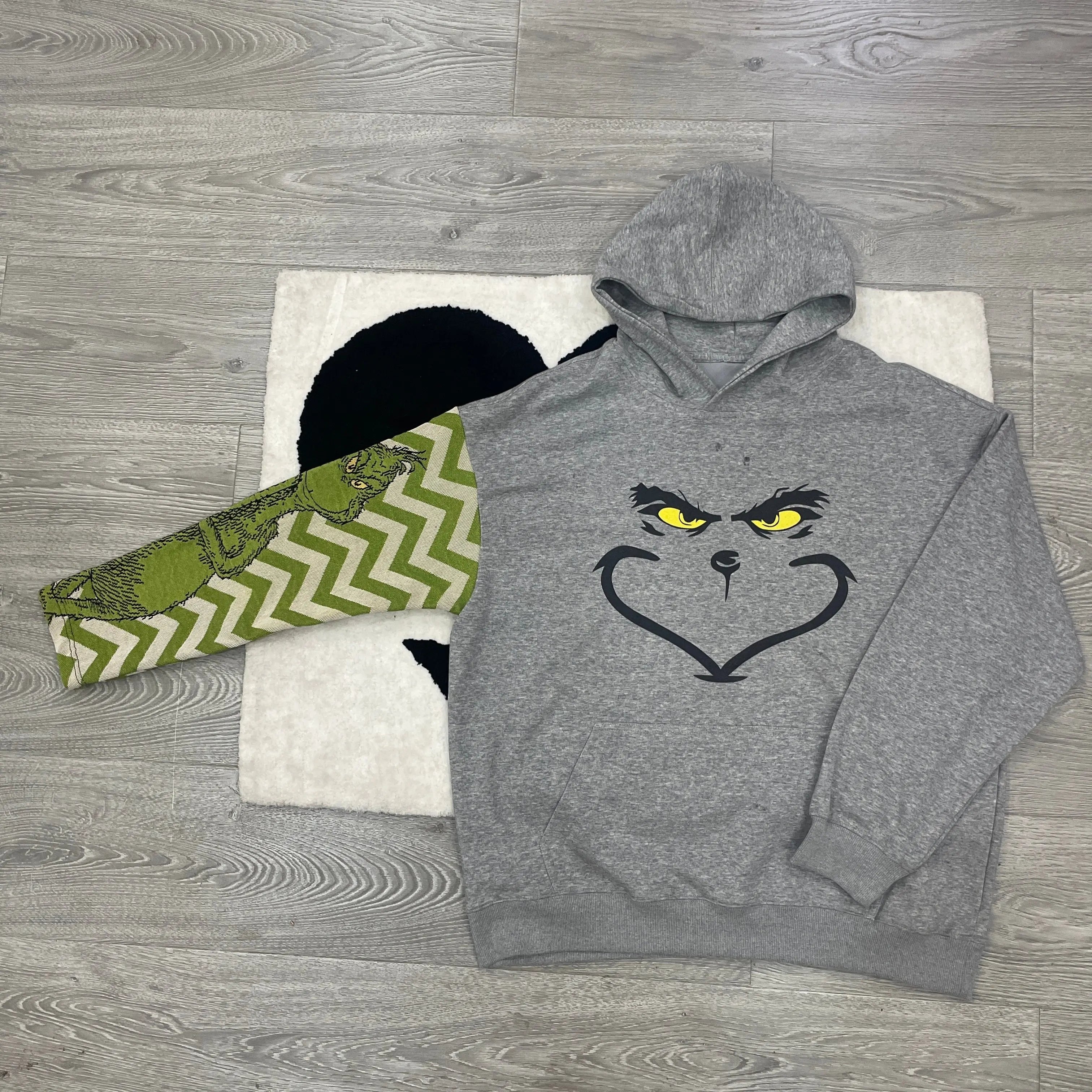 Grinch Sleeve Tapestry Hoodie