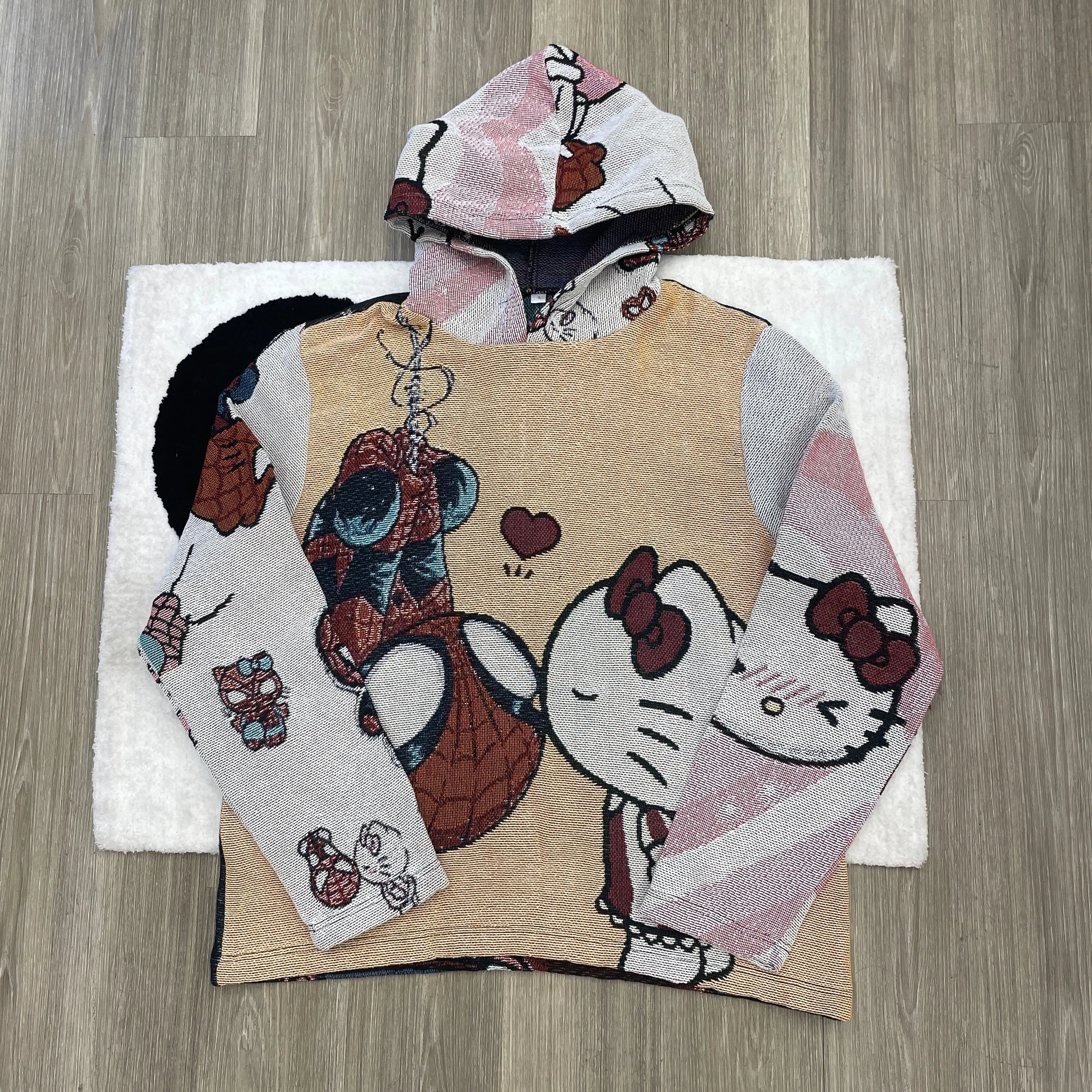 COUPLE WOVEN TAPESTRY HOODIE