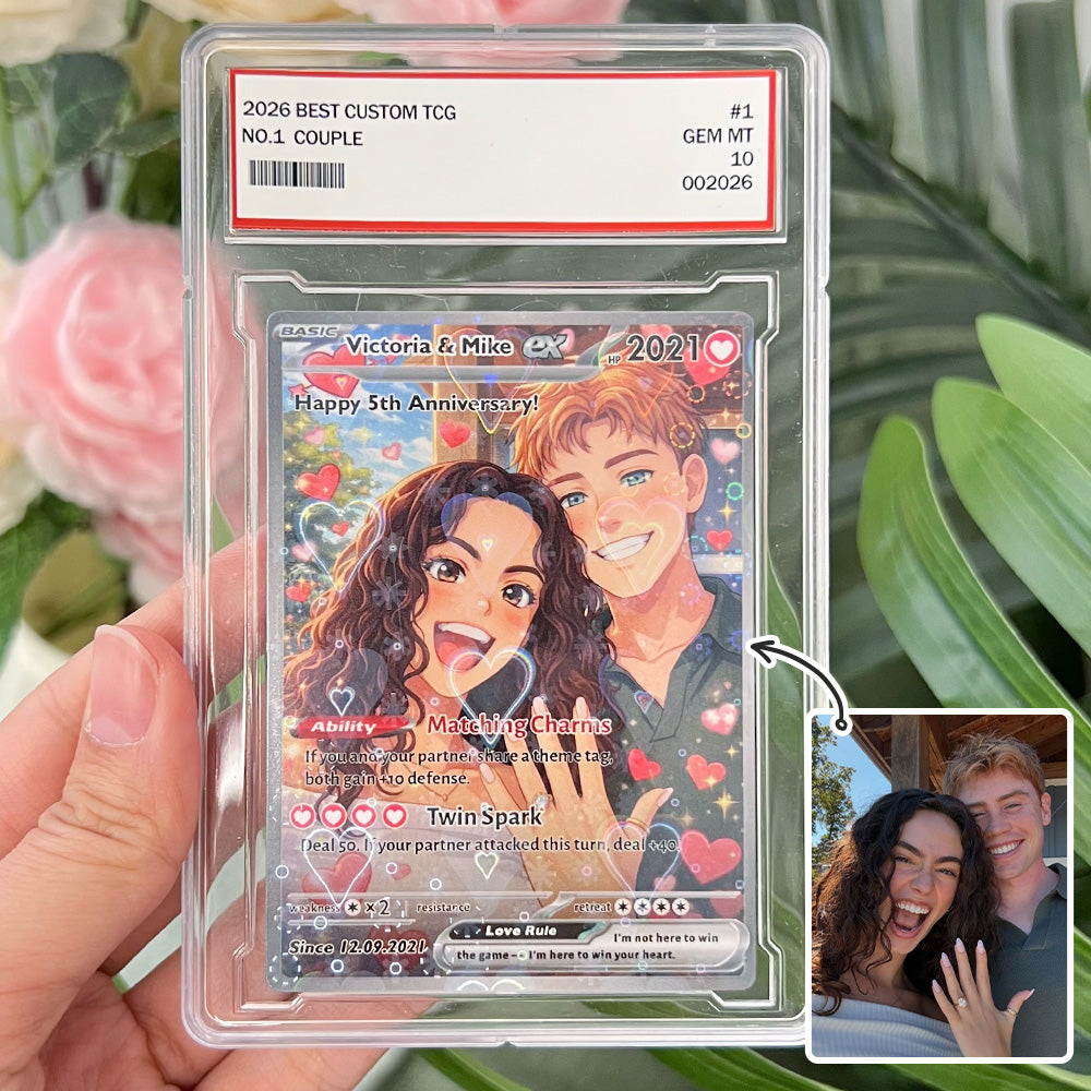 50% OFF💕Personalized Couple Anime Art Pokecard Trading Card