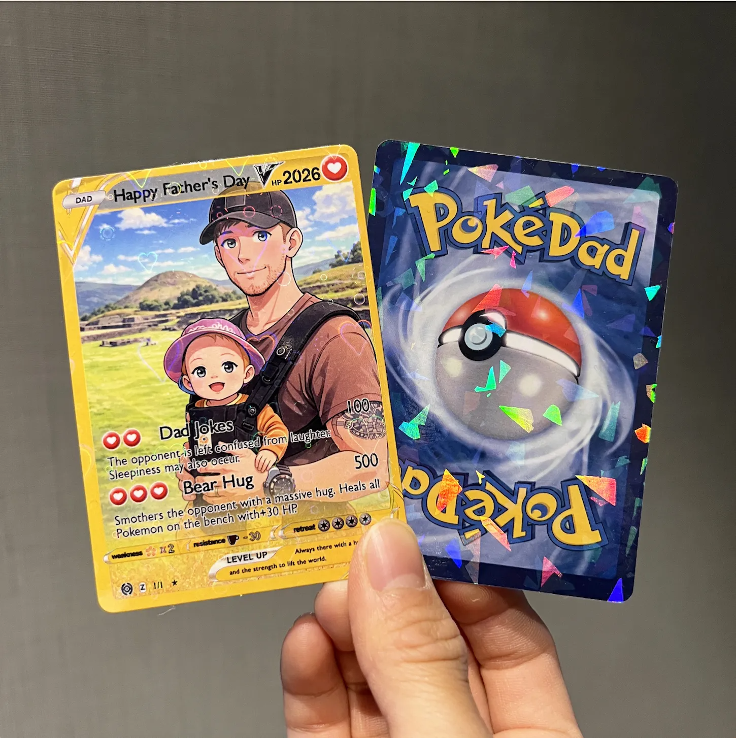 Custom V Pokecard Photo Anime Card For Pokedad