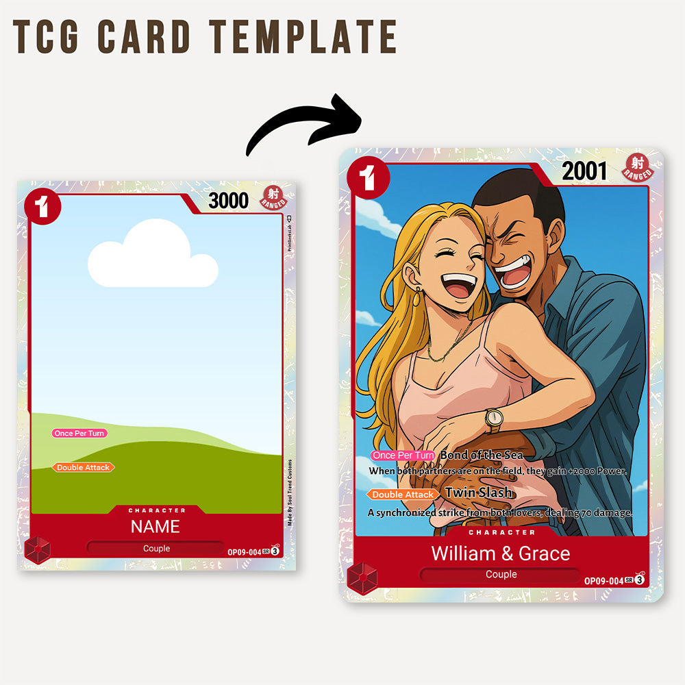 50% OFF🤩Personalized Anime Couples OP Style TCG Card