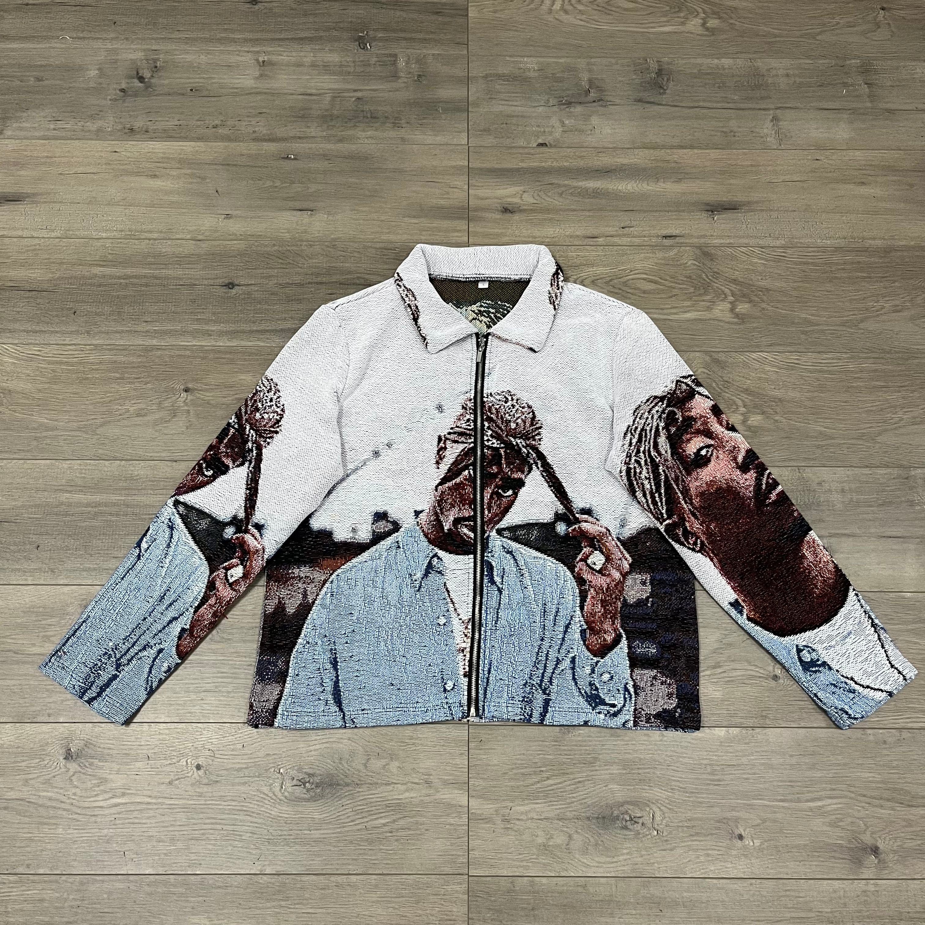 BLUE 2PAC TAPESTRY JACKET