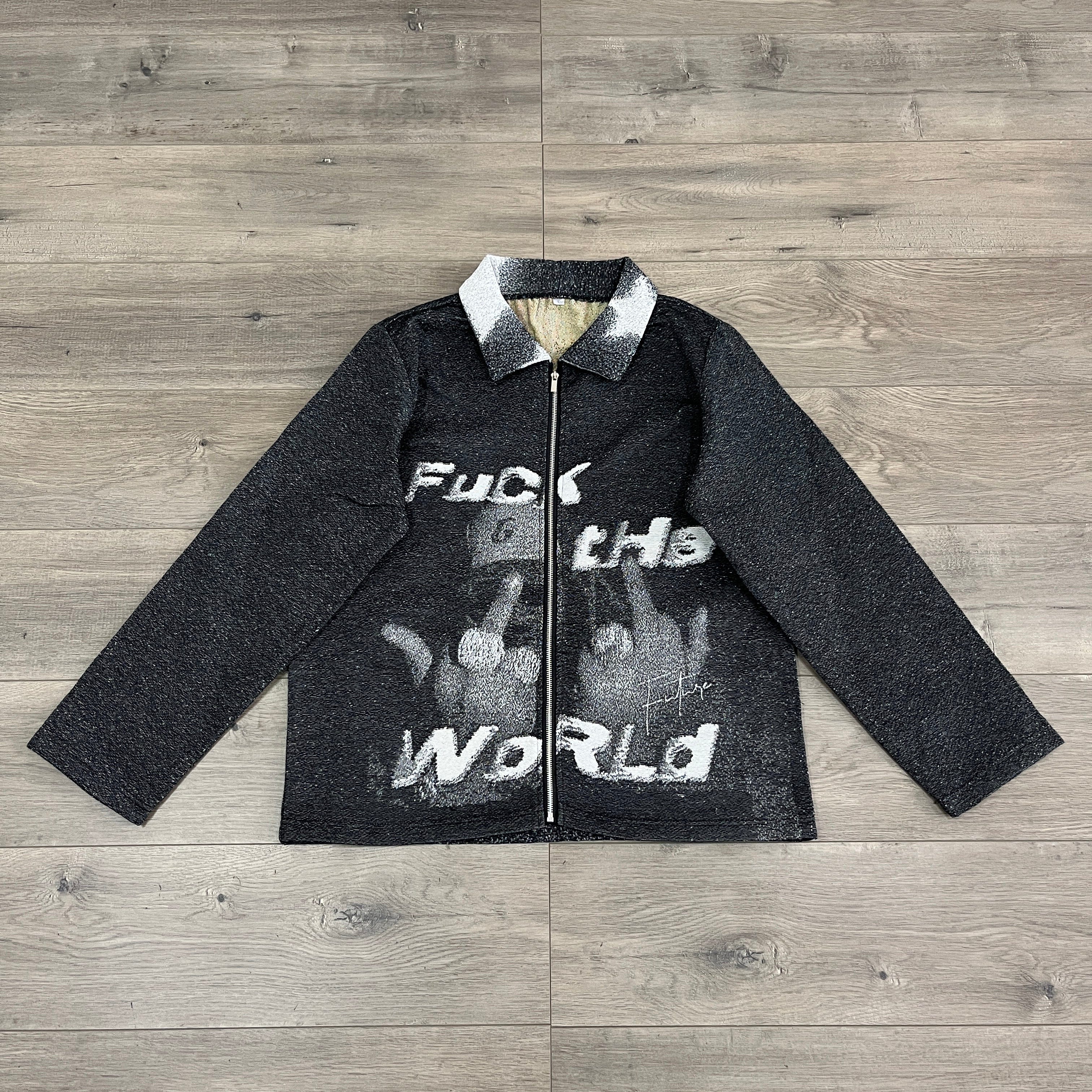 FXXK THE WORLD TAPESTRY JACKET